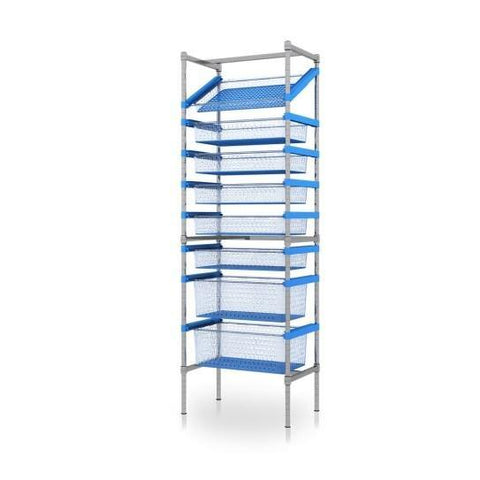 Solid Top Stainless Steel Shelving Unit - 3 Shelves