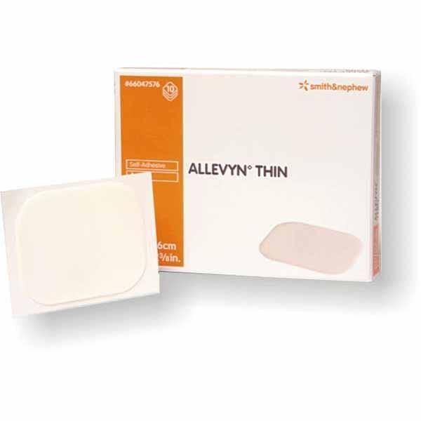 Allevyn Thin Adhesive Dressing 10x10cm - Box 5 - Medsales