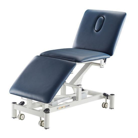 Exam Table Fixed Height with Face Hole - Navy Blue