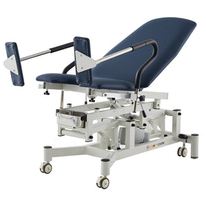 Gynae Exam Chair with Gas Lift Back - Navy Blue - Medsales
