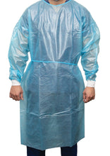 Isolation Gown Impervious Disposable - Blue - Medsales