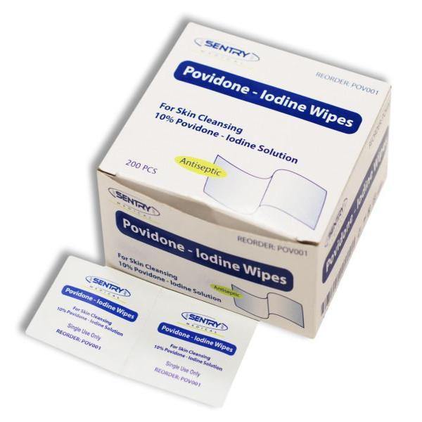 Povidone Iodine 10% Antiseptic Wipes - Medsales