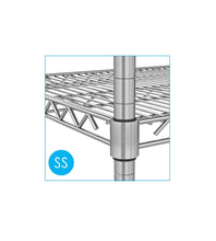 Solid Top Stainless Steel Shelving Unit - 3 Shelves - Medsales