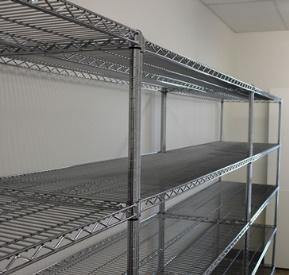 Stainless Steel Wire Shelving Unit - 4 Shelves - Medsales
