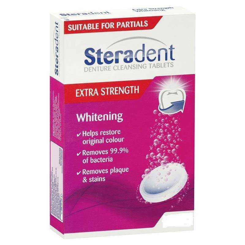 Steradent Extra-Strength Whitening Tablets 48's - Medsales