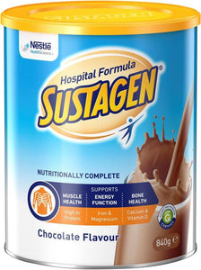 Sustagen Hospital Formula Chocolate 840g Can Bx6 - Medsales