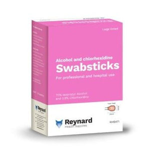 Swab Sticks Alcohol 70% & Chorhex 0.5% MAXI Ctn250 - Medsales